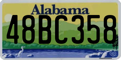 AL license plate 48BC358