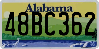 AL license plate 48BC362
