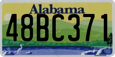 AL license plate 48BC371