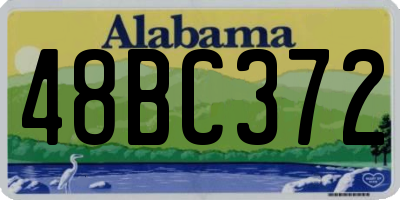 AL license plate 48BC372