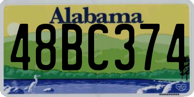 AL license plate 48BC374