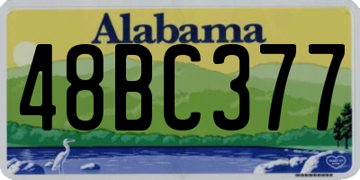 AL license plate 48BC377