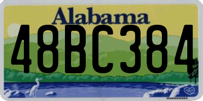AL license plate 48BC384