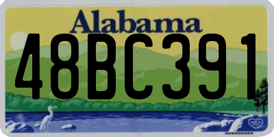 AL license plate 48BC391