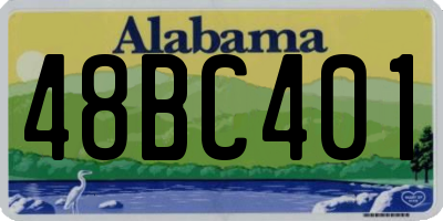 AL license plate 48BC401