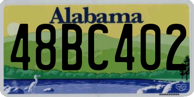 AL license plate 48BC402