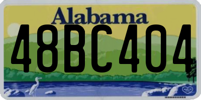 AL license plate 48BC404