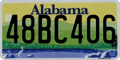 AL license plate 48BC406
