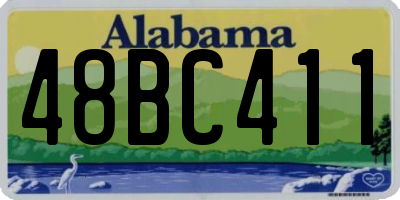 AL license plate 48BC411
