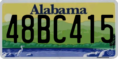 AL license plate 48BC415