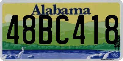 AL license plate 48BC418
