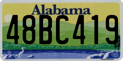 AL license plate 48BC419