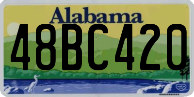 AL license plate 48BC420