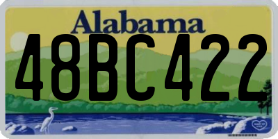 AL license plate 48BC422