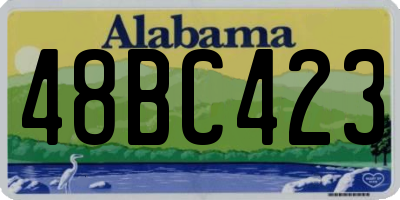 AL license plate 48BC423