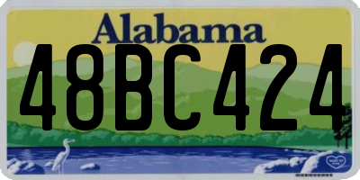 AL license plate 48BC424