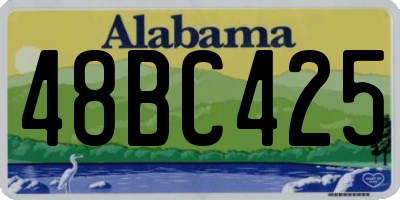 AL license plate 48BC425