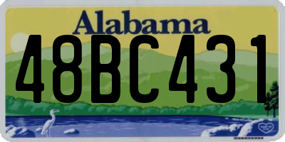 AL license plate 48BC431