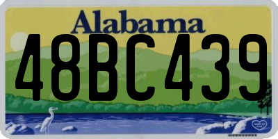 AL license plate 48BC439
