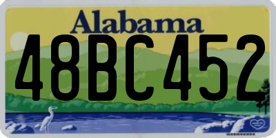 AL license plate 48BC452