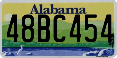 AL license plate 48BC454