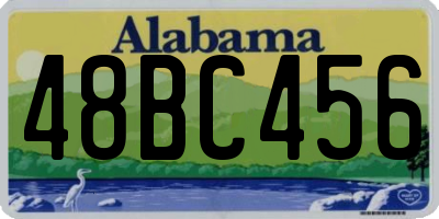 AL license plate 48BC456