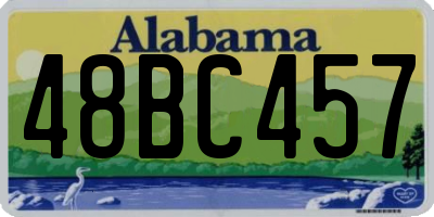 AL license plate 48BC457