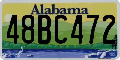 AL license plate 48BC472