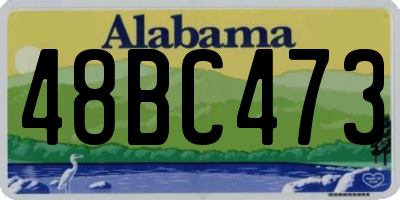 AL license plate 48BC473