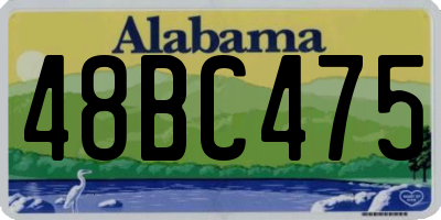 AL license plate 48BC475