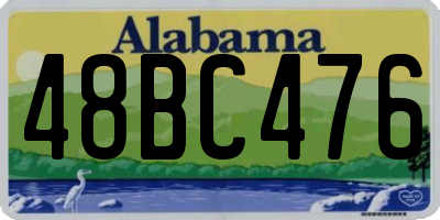AL license plate 48BC476
