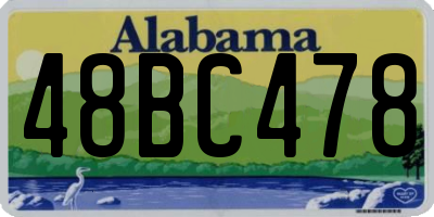 AL license plate 48BC478
