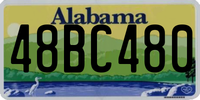 AL license plate 48BC480
