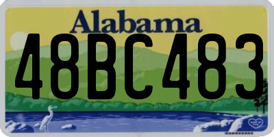AL license plate 48BC483