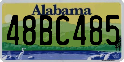AL license plate 48BC485
