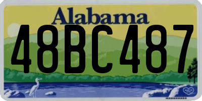 AL license plate 48BC487
