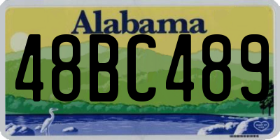 AL license plate 48BC489