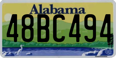 AL license plate 48BC494