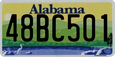 AL license plate 48BC501