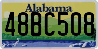 AL license plate 48BC508