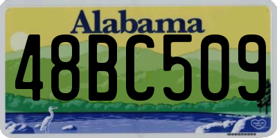 AL license plate 48BC509