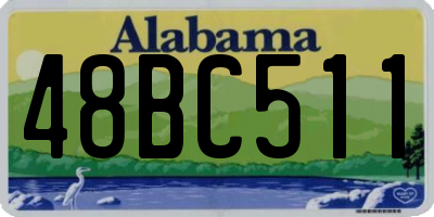 AL license plate 48BC511