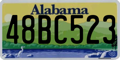 AL license plate 48BC523