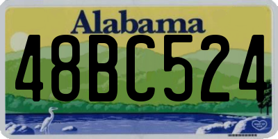 AL license plate 48BC524