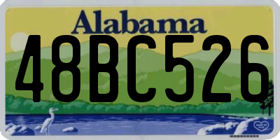 AL license plate 48BC526