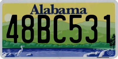 AL license plate 48BC531