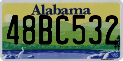 AL license plate 48BC532