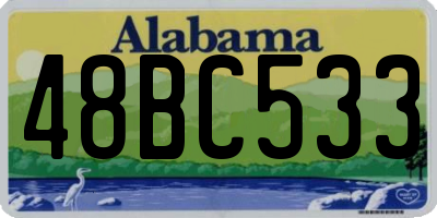 AL license plate 48BC533