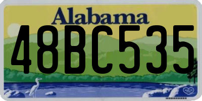 AL license plate 48BC535