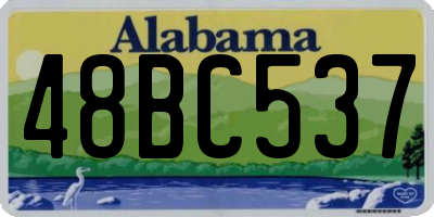 AL license plate 48BC537
